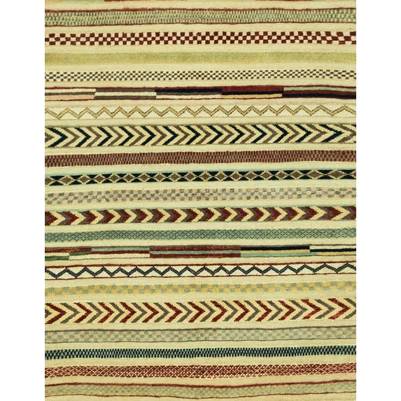 Ahgly Company Indoor Rectangle Abstract Mustard Yellow Abstract Area Rugs, 2' x 3'
