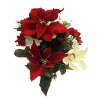 Holiday Time Poinsettia/magnolia Mixed Bush