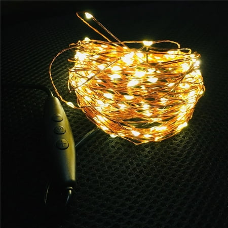 Peroptimist 66 Ft 200LEDs Waterproof Starry Fairy Copper String Lights, USB Plug, Copper Wire Lights for Indoor Outdoor Patio Party...