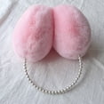 thumbnail image 2 of Mdesiwst Thermal Insulation Earmuffs Winter Earmuffs Cute Solid Color Plush Warm Earmuffs with Faux Pearls for Girls Winter Outdoor Ear Warmer with Soft Furry, 2 of 8