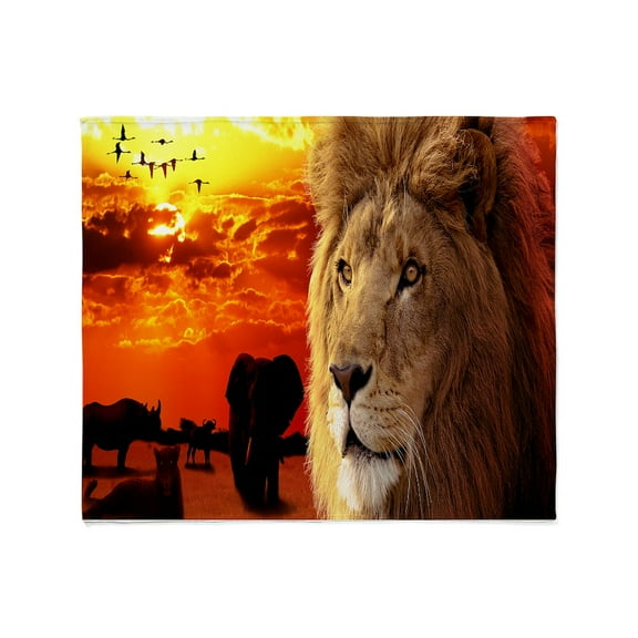 CafePress - Lion King Throw Blanket - Soft Fleece Throw Blanket, 50"x60" for All Ages