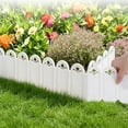thumbnail image 6 of 5 Pack Plastic Garden Picket Fence Edging for Lawn and Flower Bed Borders, Outdoor Landscape Barrier Panels, Decorative Yard Edging with Ground Stakes, 6 of 6