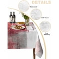 thumbnail image 2 of Red Grey Oil Painting Table Cloth, Abstract Modern Street Smear Art Waterproof Tablecloth for Rectangle Tables, Reusable Washable Fabric Table Cover for Restaurant Kitchen Dining Tables 60"x102", 2 of 6