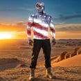 thumbnail image 5 of GrmtClth Men's Fishing Shirts 2026 Patriotic American Flag Pattern Quick Dry Long Sleeve Fashion Hoodies with Face Mask Upf 50+ Sun Protection Tops Light Blue M, 5 of 9