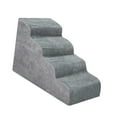 thumbnail image 1 of Escaleras para perros rampa para mascotas no deslizan rampa para perros para cama pasos de perro 4 niveles escaleras de atrenamiento extra lavables e lavables, 1 of 7