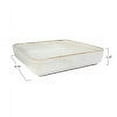 thumbnail image 2 of Bloomingville White Square Stoneware Tray/Serving Dish with Reactive Glaze Finish (Each one will vary), 2 of 3