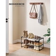 thumbnail image 2 of Organizador de Zapatos SONGMICS de 2 Niveles en Metal para 6-9 Pares, Negro, 2 of 7