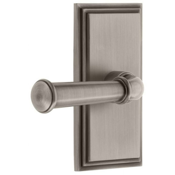 Grandeur Cargeo_Sd_Na Carre Solid Brass Rose Single Dummy Door Lever - Grey