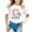White, variant on Little Kid Children's Printed Round Neck Short Sleeved T Shirt For Boys And Girls Long Sleeve Toddler 2 Cute Toddler Shirts Girls 2t Undershirt Oleander Size 16 Birthday Girl 4t 4-5 Years White