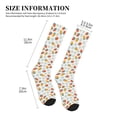 thumbnail image 2 of Lsque Floral Strawberr Pattern Sport Compression Socks for Men & Women 15-20 mmHg Knee High Nurse Pregnant Running Medical and Travel Athletic, 2 of 6