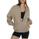 thumbnail image 1 of Chaquetas y abrigos casuales sin capucha de manga larga para mujer, sudaderas extragrandes con cremallera, chaqueta, abrigo, manga larga, informal, otoño, ropa para adolescentes, abrigo para mujer, 1 of 5