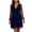 A93 Navy, variant on Womens Sparkle Dot Print Sundress with Long Sheer Sleeves, V Neck Wrap Dress for Summer Parties, Casual Beach or Evening Outfits, Stylish and Feminine