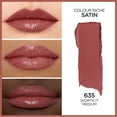 thumbnail image 4 of L'Oreal Paris Original Satin Lipstick for Moisturized Lips, 635 Worth It Medium, 1 Kit, 4 of 6