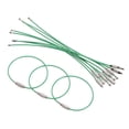 thumbnail image 2 of BESTYASH 10Pcs Stainless Steel Wire Chain Green Keyrings Heavy Duty Easy Lock for Key Use, 2 of 6