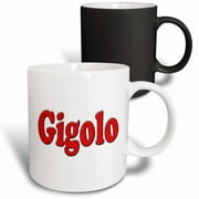 3dRose Gigolo. Popular saying - Magic Transforming Mug, 11-ounce