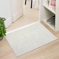 thumbnail image 2 of HOMERRY 2' x 3' Entryway Area Rug for Living Room Modern Plaid Small Rug Geometric Indoor Accent Rug, Light Gray, 2 of 7