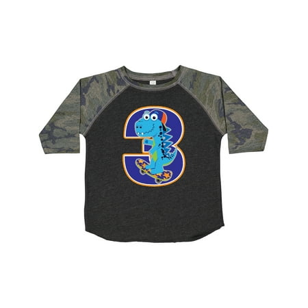 

Inktastic 3rd Birthday Dinosaur Boy 3 Year Old Gift Toddler Boy Girl T-Shirt