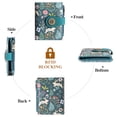 thumbnail image 6 of KALUNMA Rabbit Pattern Design Small Wallets for Women Bifold RFID Blocking Leather Card Holder Compact Wallet with Zipper Coin Pocket, 6 of 7