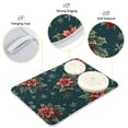 thumbnail image 3 of Yayeee Dish Drying Mat for Kitchen Counter 16"x18" Microfiber Absorbent Pad, Floral Christmas, 3 of 7