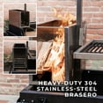 thumbnail image 4 of Backyard Discovery Argentine Santa Maria Wood Fire & Charcoal Steel BBQ Grill, Brasero, 4 of 16