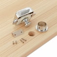 thumbnail image 4 of Button Camping Car - Door Lock And Latch Close Closet Button Rv Rv Rv Rv (Silver), 4 of 5