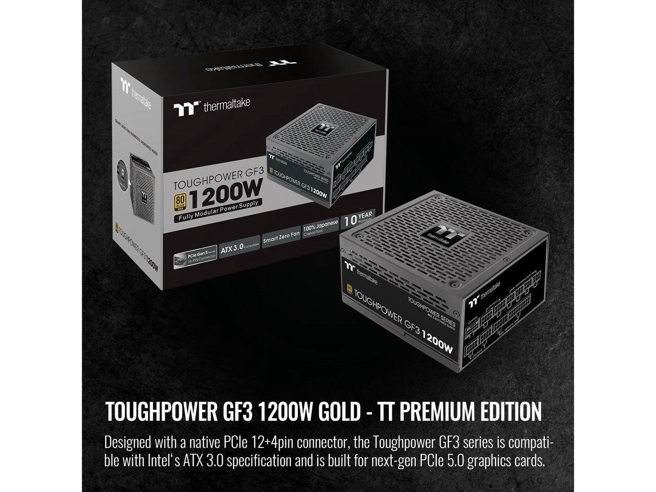 Thermaltake Toughpower GF3 Full Modular Gen5 Power Supply - 1200w