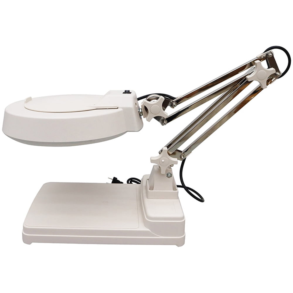 20X Table Magnifier Lamp Bench-top Magnifier Lamp LED Lamp Light Magnifier for Reading and Working 110V
