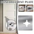 thumbnail image 1 of 2Pcs Stainless Steel Repair Plate Deadbolt Door Knob Circular Lock Home Hardware, 1 of 10