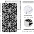 thumbnail image 2 of Dreamtimes Baroque Damask Pattern Soft 2 Piece Fluffy Guest Hand Towels, Multipurpose Decor for Bathroom, Hotel, Gym and Spa (14" x 28"), 2 of 5