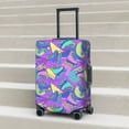 thumbnail image 5 of Yiaed Disco Roller Skates Print Travel Luggage Cover Suitcase Protector Fits 18-32 Inch Luggage Wheel Covers Patterned Elastic Luggage Anti-scratch（No luggage）-Medium, 5 of 5