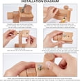 thumbnail image 4 of 1 pc Adjustable Embroidery Frame Hoop Stand Holder Beech Wood Easy Operation Cross Stitch Supplie BurlyWood 58x12x18.5cm Packing: 60.5x13.5x5.5cm, 4 of 7