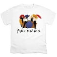 thumbnail image 2 of Friends Color Cut Out Kids T Shirt for Youth Boys and Girls, White, Medium, 2 of 4