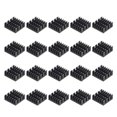 thumbnail image 5 of Uxcell 14x14x6mm Aluminum Heatsink Electronic Radiators for MOS IC Chip Black 20 Pack, 5 of 5