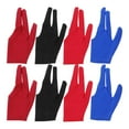 thumbnail image 1 of GOOHOCHY Juego de guantes Yoyo de 8 Uds., guantes con diseño de tres dedos, guante de billar portátil, guante de billar transpirable, guante de billar transpirable resistente al desgaste, 1 of 8