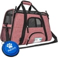 thumbnail image 1 of PetAmi Transportín para mascotas aprobado por la aerolínea para gatos, transportador de perros de lado suave para perros pequeños, suministros de viaje para gatos, accesorios para gatos de interior, b, 1 of 5