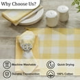 thumbnail image 5 of Park Designs Buffalo Check Yellow Napkin Set of 4, 5 of 5