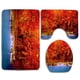 thumbnail image 1 of Juego de alfombras de baño ABPHQTO Bosque Otoño Cascada Río 3 piezas 18x30 18x14 18x14,7, 1 of 2