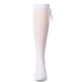 thumbnail image 3 of MeMoi  Crochet Bow Cotton Blend Knee High Sock - Girls - Female, 10, Winter White, 3 of 7