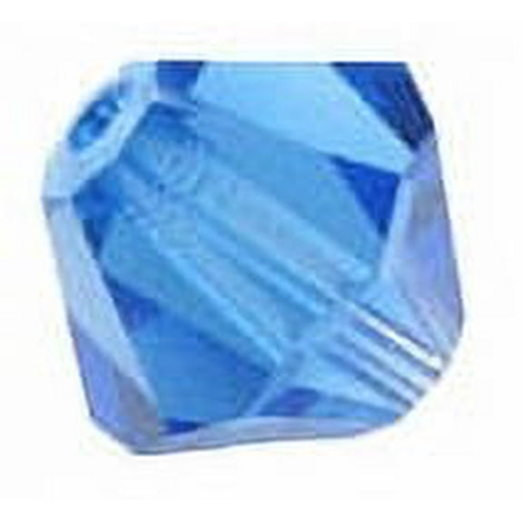 Swarovski Bicone Crystal Beads Item #5328 Sapphire Color 8mm Size - 36 Pieces