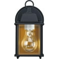 thumbnail image 3 of DESIGNERS FOUNTAIN Ivy Trail Outdoor Patio Lights, Pack of 2 Exterior Wall Sconce, Clear Glass Light Fixture Set, Black, 3 of 5