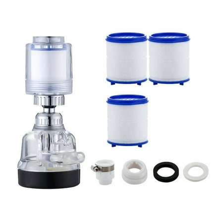 

Kitchen Tap Head Clean Filter Faucet Aerator Extender 360 Rotating Anti-Splash