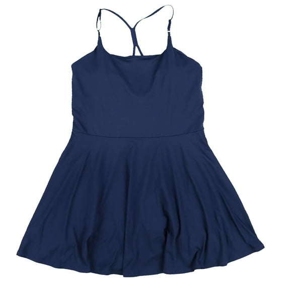 Ideology Women's Dress Strappy-Back Performance Athletic Indigo X-Large New