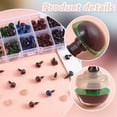 thumbnail image 3 of Safety Eyes for Crocheting 115 Sets Craft Eyes Noses Crochet Eyes Half Round Amigurumi Eyes Stuffed Animal Eyes with Washers for Puppet Teddy Bear Plush Animal Making DIY, 3 of 6