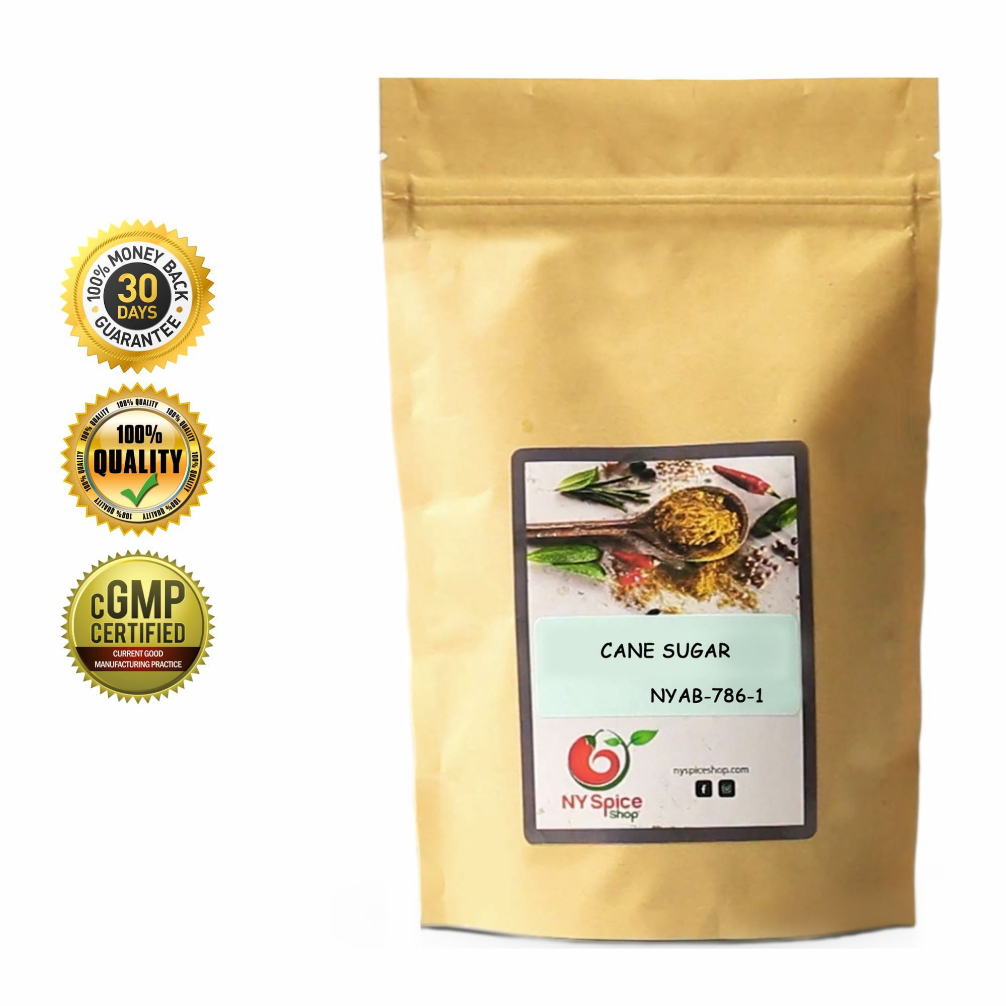 Cane Sugar, Brown Sugar - All Natural - Raw Cane Sugar - Sugarcane - Natural Brown Sugar - 5 Lbs. | 5 Pounds |