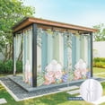 thumbnail image 6 of Outdoor Curtains for Patio Waterproof, Cute Easter Bunny Outdoor Privacy Panels Grommet, Eucalyptus Leaves Colorful Eggs Wooden Blackout Outside Curtains for Porch/Cabana 54"x95", 1 Panel, 6 of 8