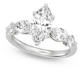 thumbnail image 3 of Sprico Jewel 2.1 Ct Marquise Cut Engagement Solitaire Ring for Women - 14K White Gold Plated with Accent Moissanite - Beautiful Special Occasion Ring - Classic Engagement Wedding Rings - Ideal Gifts, 3 of 3