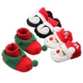 thumbnail image 6 of Douhoow Unisex Infant Santa Claus Shoes Baby Christmas Crib Slippers Anti-Slip Soft Sole, 6 of 8