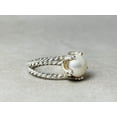 thumbnail image 4 of Heaven Crafts Freshwater Pearl Ring 925 Sterling Silver Handmade Boho Statement Ring For women, 4 of 6
