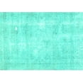 thumbnail image 1 of Ahgly Company Indoor Rectangle Persian Turquoise Blue Traditional Area Rugs, 4' x 6', 1 of 4