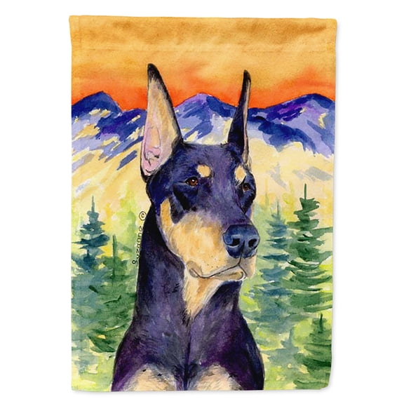 Doberman Garden Flag